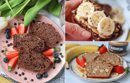 3 pyszne przepisy fitness na chleb bananowy pełen błonnika i białka