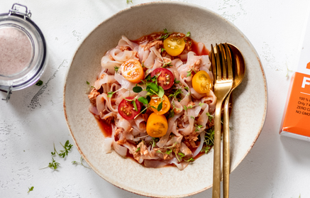 Przepis fitness: Makaron z tuńczykiem i sosem pomidorowym
