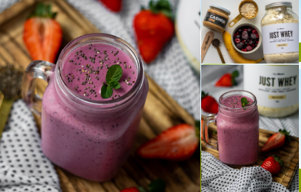 Przepis fitness: orzeźwiające białkowe smoothie z leśnych owoców